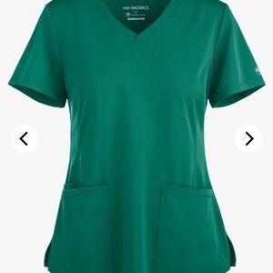 Hunter Green Scrub Top